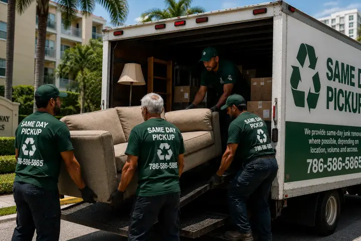 Same-day junk pickup service in Dubai